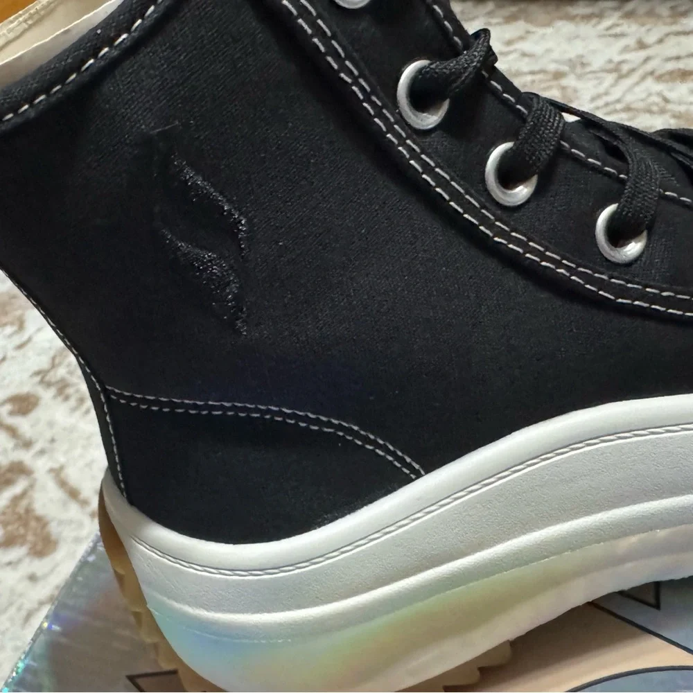 Skechers Black and White High-Top Sneakers - Picture 3 of 8